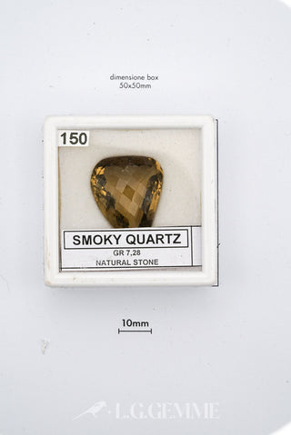 quarzo 4.00ct grigio quadrato