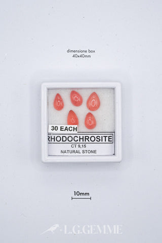 rodocrosite 9.15ct rosa goccia