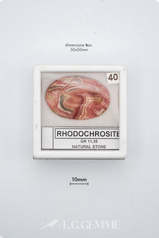 rodocrosite 75.00ct rosa ovale
