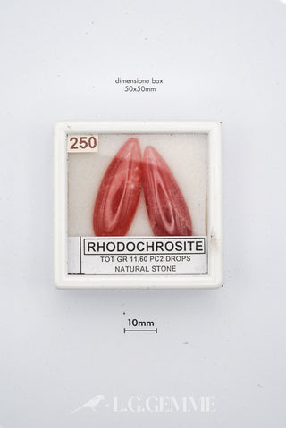 rodocrosite 58.00ct rosa goccia