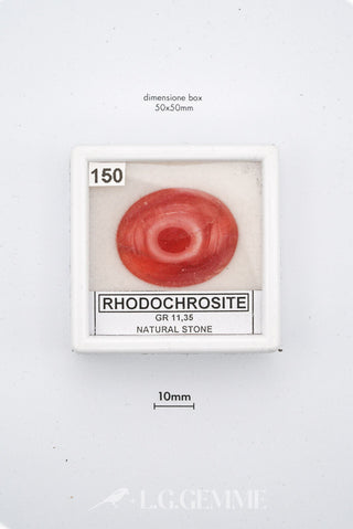 rodocrosite 75.00ct rosso ovale