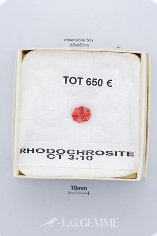 Rodocrosite 3,10 carati Cuscino gemma preziosa