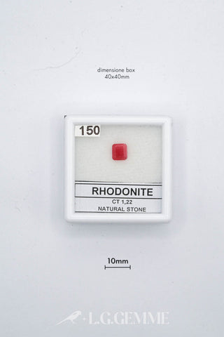 rodonite 1.22ct rosso quadrato