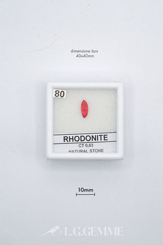 rodonite 0.63ct rosso marquise