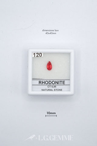 rodonite 0.95ct rosso pera