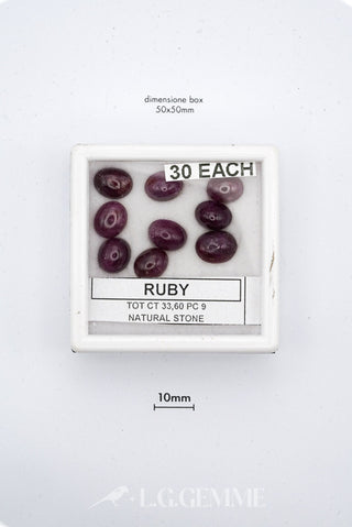 rubino 33.60ct rosso ovale