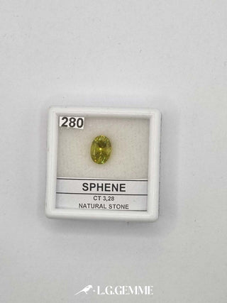 sfenato 3.28ct giallo ovale