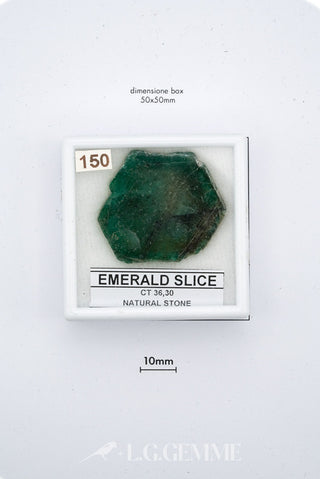 smeraldo 36.30ct verde forma libera