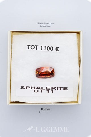 Sphalerite 11,00 carati Cuscino gemma preziosa