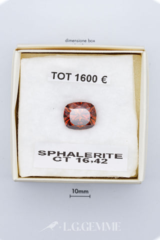Sphalerite 16,42 carati Cuscino gemma preziosa