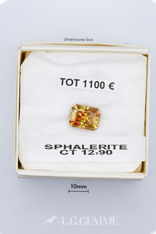 Sphalerite 12,90 carati Cuscino gemma preziosa