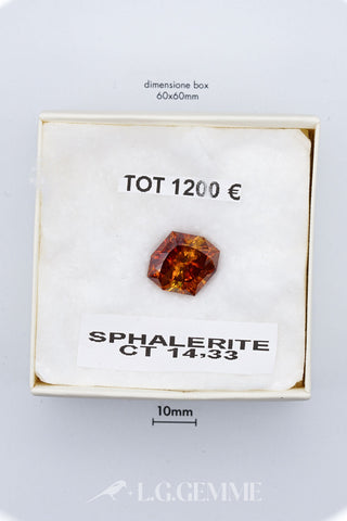 Sphalerite 14,33 carati Cuscino gemma preziosa
