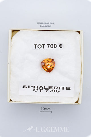 Sphalerite 7,96 carati Cuscino gemma preziosa