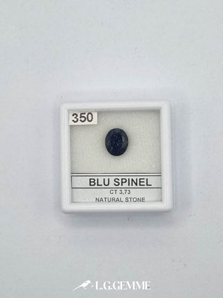 spinello 3.73ct blu ovale