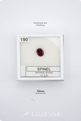 spinello 2.32ct rosso ovale