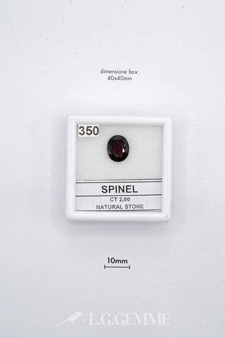 spinello 2.60ct rosso ovale
