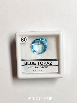 topazio 13.30ct blu goccia