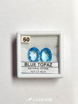 topazio 15.11ct blu ovale