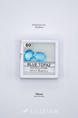 topazio 16.40ct blu ovale