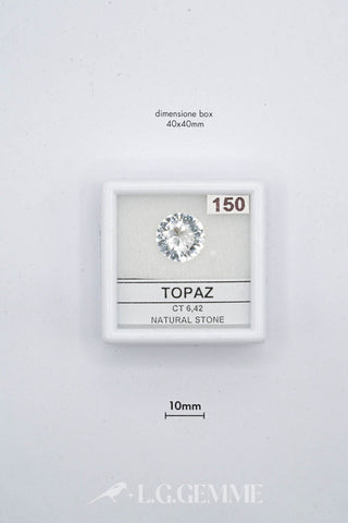 topazio 6.42ct trasparente ovale