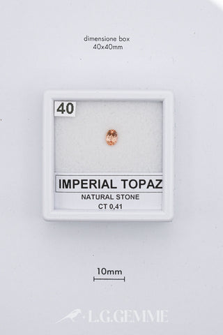 Topazio Imperiale 0,41 carati Ovale gemma preziosa