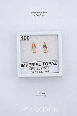 Topazio Imperiale 1,20 carati Pera gemma preziosa