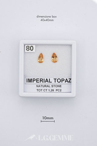 Topazio Imperiale 1,26 carati Pera gemma preziosa