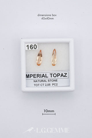 Topazio Imperiale 2,05 carati Pera gemma preziosa