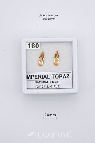 Topazio Imperiale 2,10 carati Pera gemma preziosa