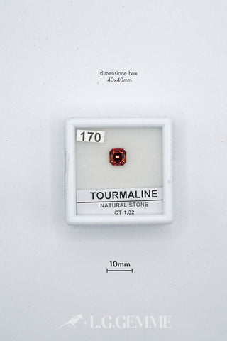 tormalina 1.32ct arancione rettangolare