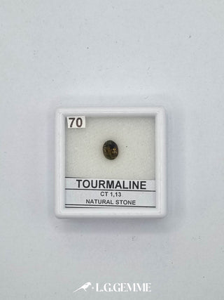 tormalina 1.13ct trasparente ovale