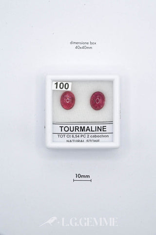tormalina 6.54ct rosa cabochon