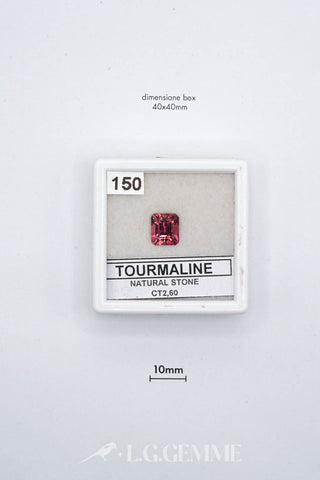tormalina 2.60ct rosa rettangolare