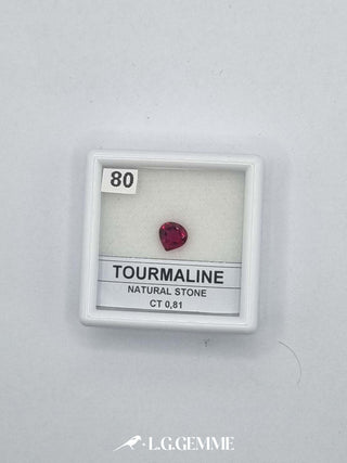 tormalina 0.81ct rosso cuore