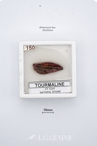 tormalina 13.61ct rosso forma libera
