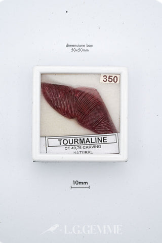 tormalina 49.76ct rosso forma libera