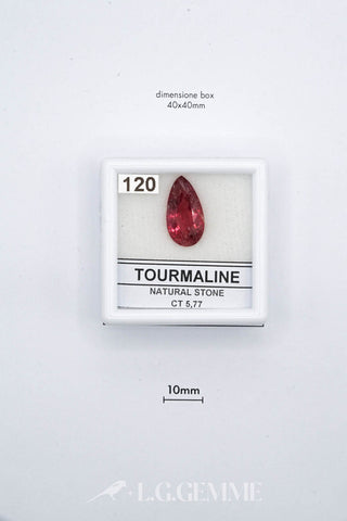tormalina 5.77ct rosso goccia