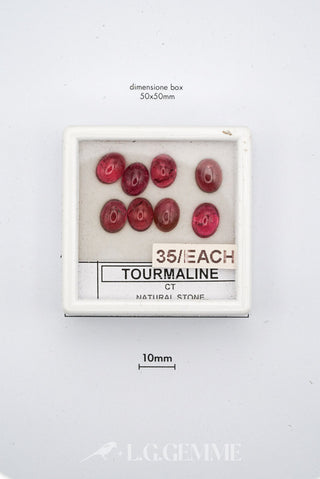 tormalina 1.00ct rosso ovale