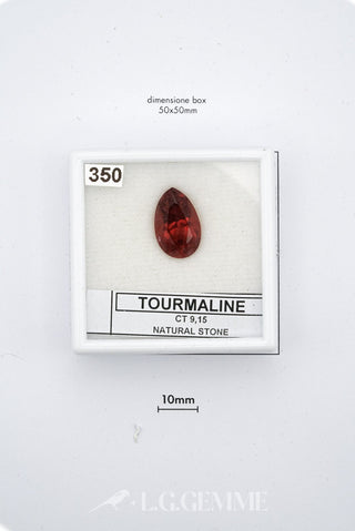 tormalina 9.15ct rosso pera