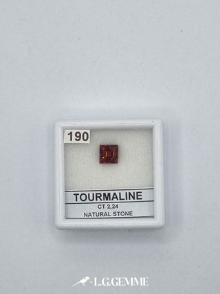 tormalina 2.24ct rosso quadrato