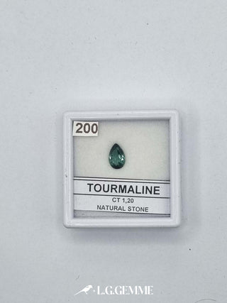 tormalina 1.20ct verde goccia