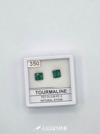 tormalina 3.20ct verde quadrato