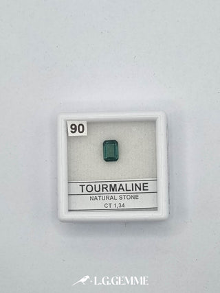 tormalina 1.34ct verde rettangolare