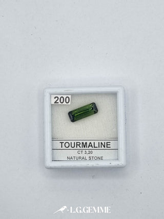 tormalina 3.20ct verde rettangolare