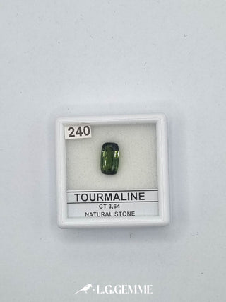 tormalina 3.64ct verde rettangolare