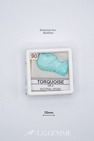 turchese 20.00ct blu forma libera