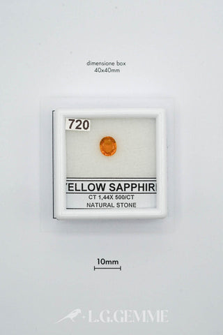 zaffiro 1.44ct giallo ovale
