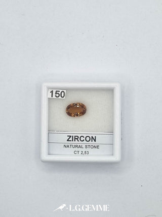 zircone 2.53ct arancione ovale