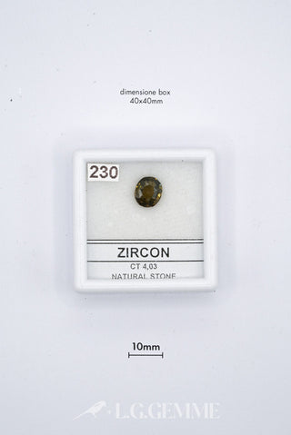 zircone 4.03ct trasparente ovale