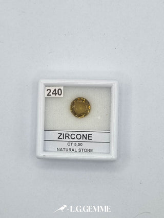 zircone 5.50ct giallo rotondo
